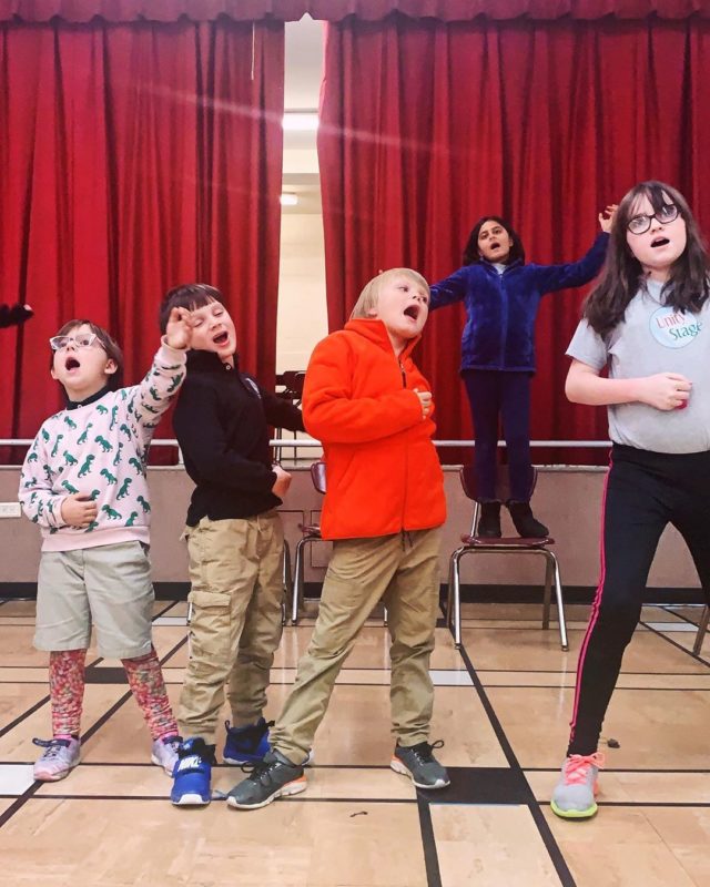 Mary Poppins Jr rehearsal